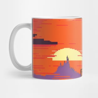 CUTE SUNSET LOVER, PIXEL ART Mug